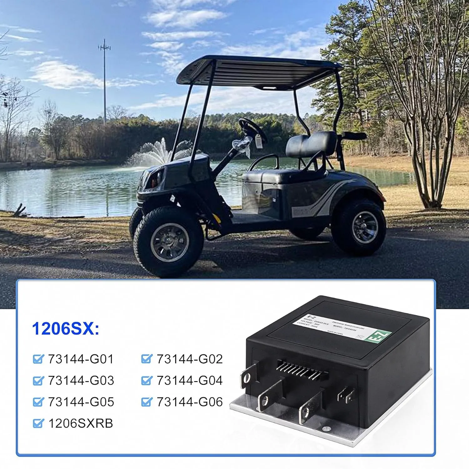 1206sx-005 73144g06 73144g03 73144g01 for Curtis pmc for ezgo txt 36v 300a DCS 9 pin Controller