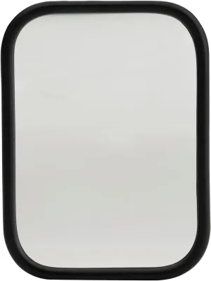 12072 Black Rolled-Rim Mirror with Ball Swivel