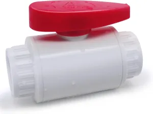 1/2" PVC Ball Valve - Reliable Cold Water Shut-off Valve. Heavy-Duty, Frost & Corrosion-Resistant. Ideal for Sprinkler Irrigation, Agriculture,Pool pump. Complies with ASTM Standards. 6PCS