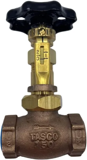 1/2" Tasco Valve Model 4445 (Globe) | Tasco Models 4445 (Globe) 150# Bronze Valves