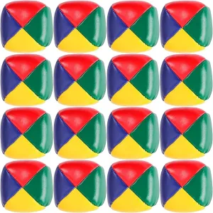 16 Pack Juggling Balls for Beginners,Quality Mini Juggling Balls, Durable Juggle Ball Kit,Multicolor Beginners Juggling Balls,Soft Easy Juggle Balls,Easy to Grip for Boys Girls Adults