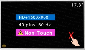 17.3" Screen Replacement for ASUS K72F-A2B LCD Display Panel 40 pin (HD 1600×900 Non-Touch)