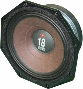 18 Sound 8MB720-8 8 inch Woofer Midbass Driver High Power Octragon Shape 250 Wrms 500 Watt Peak 8 Ohm Weather Protected Cone 2" Voice Coil