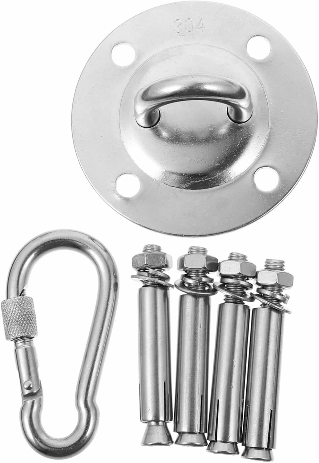 1pc Fixed Yoga Anchor Stainless Steel Fitness Mount for Home Workouts Easy Installation Heavy Load Capacity Durable Design for Aerial Yoga and Fitness