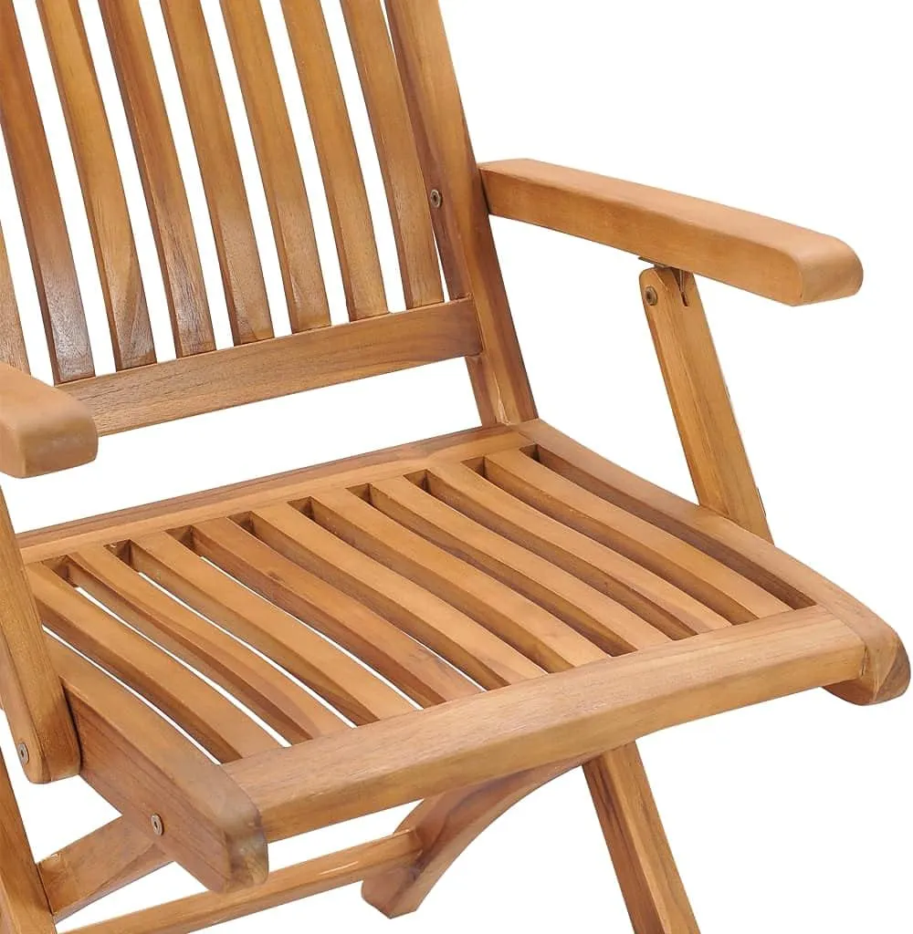 2-Piece Foldable Teak Wood Patio Chairs with Bright Green Cushions Outdoor Furniture Set, Solid Hardwood Lounge Chairs for Backyard Poolside Garden and Sunroom