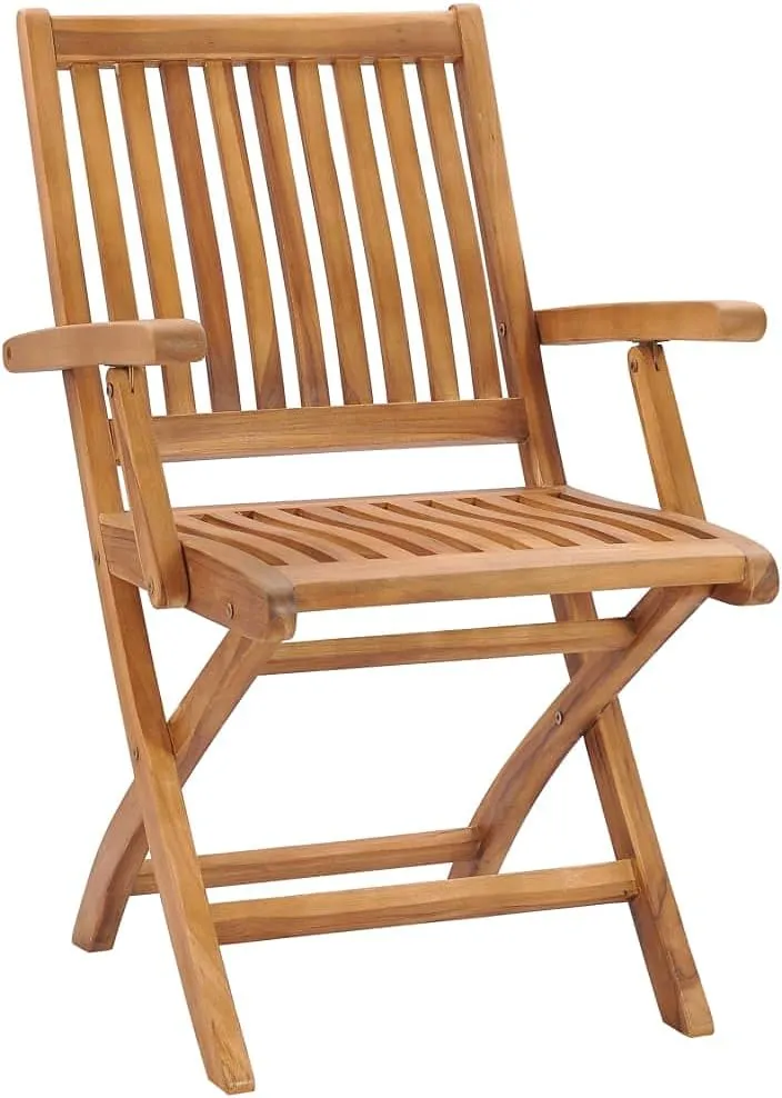 2-Piece Foldable Teak Wood Patio Chairs with Bright Green Cushions Outdoor Furniture Set, Solid Hardwood Lounge Chairs for Backyard Poolside Garden and Sunroom