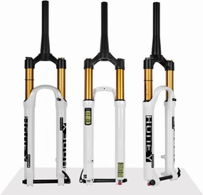 26 27.5 29 Bike Bike Suspension Fork Travel 120mm Air Fork Rebound Adjustable 28.6mm Straight Fork Thru Axle 15 * 100mm Manual/Remote Lockout(Manual,27.5'')