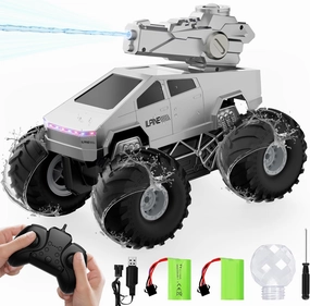 2-in-1 Trucks Toy-1/16 Remote Control Monster Trucks Toy, Amphibious 4WD All Terrain Off-Road Waterproof Pickup, 2.4GHZ Vehicles,RC Cars for Boys Age 6 7 8 9 10-12 
