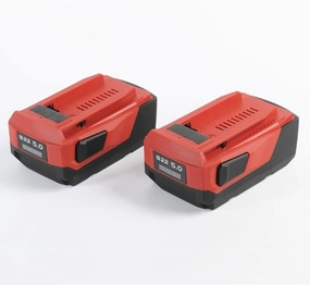 2 Pack 22V 5.0Ah Replacement Lithium-Ion Battery Compatible with Hilti B22 21.6V 22V Cordless Power Tools