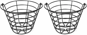2 Pack Golf Ball Metal Range Basket, Golf Ball Bucket Container Balls Bucket with Handle, Holds Contain 50 Balls