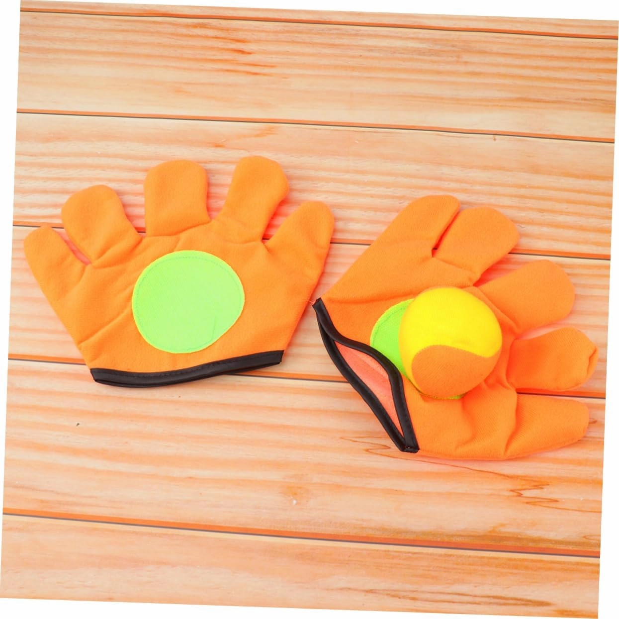2 Pcs Paddle Catch Catching Game Self-Stick Toss Catch Game Beach Catch Games Catch Paddle