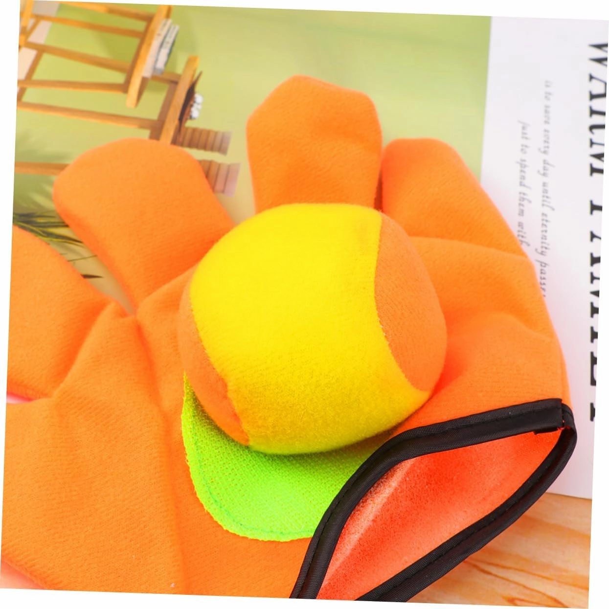 2 Pcs Paddle Catch Catching Game Self-Stick Toss Catch Game Beach Catch Games Catch Paddle
