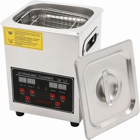 2L Digital Household Ultrasonic Cleaner,Sonic Cleaner for Jewelry,Ring,Eyeglasses,Watch Chains,Metal Parts,Time Setting Range 0-30 Minutes