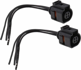 2X 4 Pin Coolant Temperature Sensor Plug Replacement 4B0973712 Compatible with VW Passat B5 Bora Jetta Golf 5 Beetle Audi A3 A4 A6 Skoda Seat 15cm