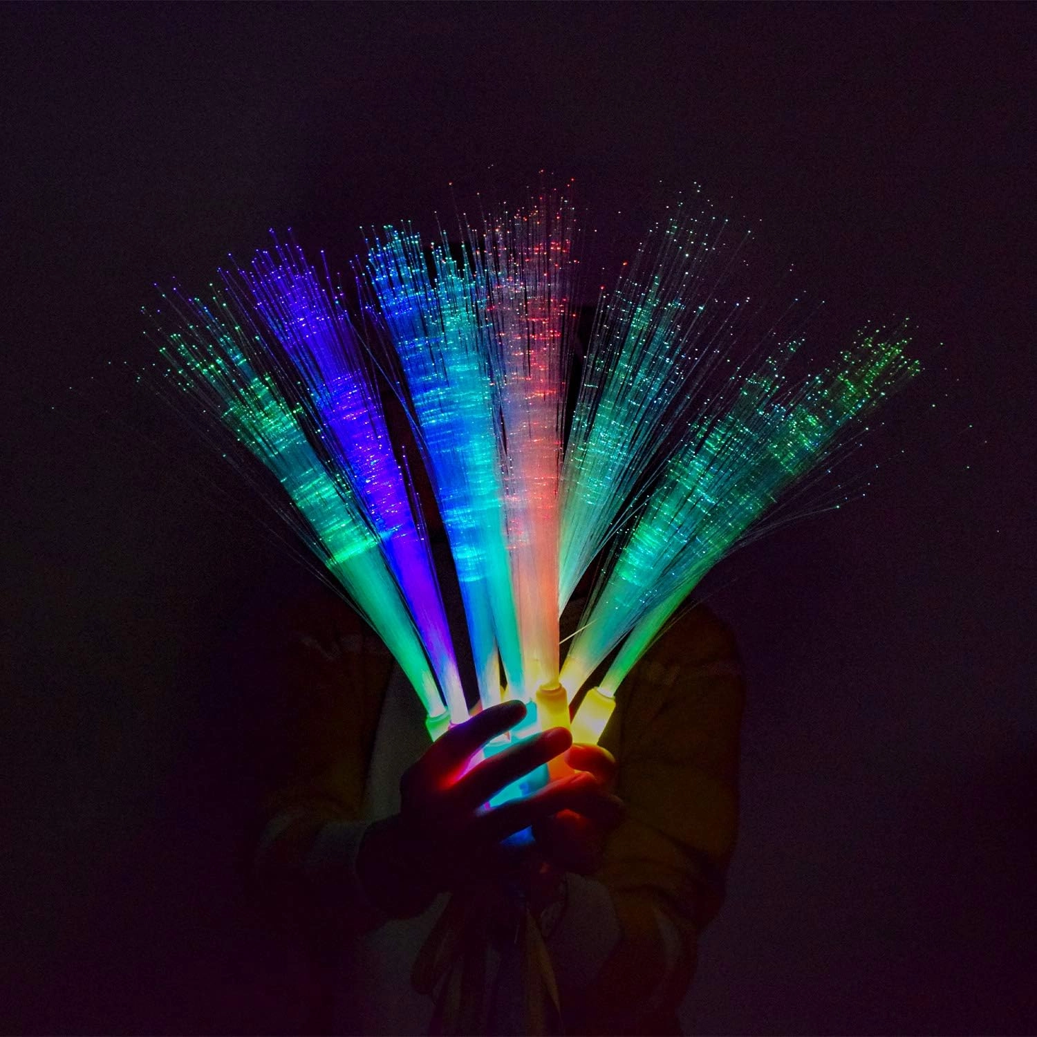 30pcs Glow Sticks Party Supplies, 3 Modes Colorful Flashing LED Light Up Glow Wands Sticks for Party Favors