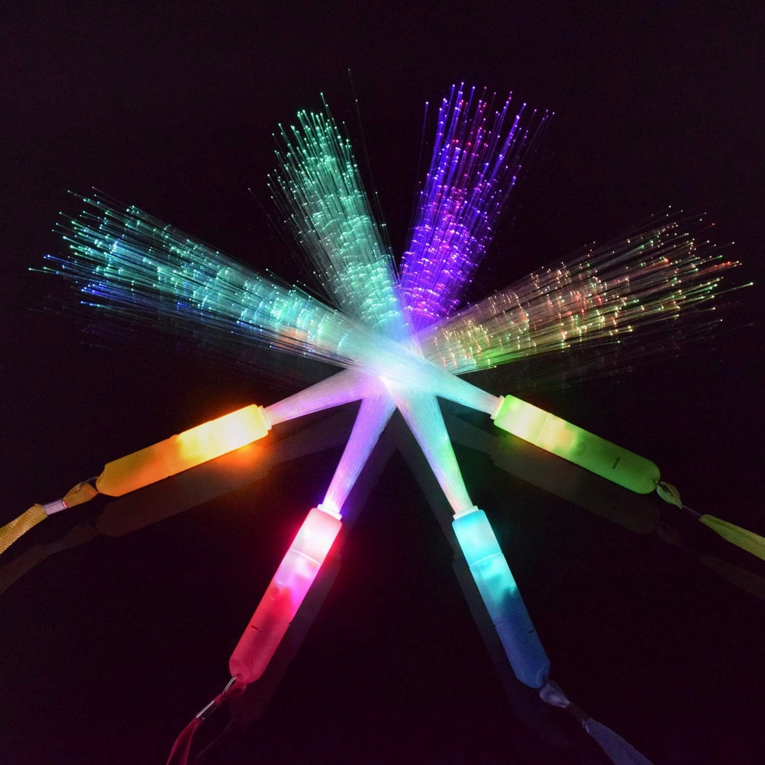 30pcs Glow Sticks Party Supplies, 3 Modes Colorful Flashing LED Light Up Glow Wands Sticks for Party Favors