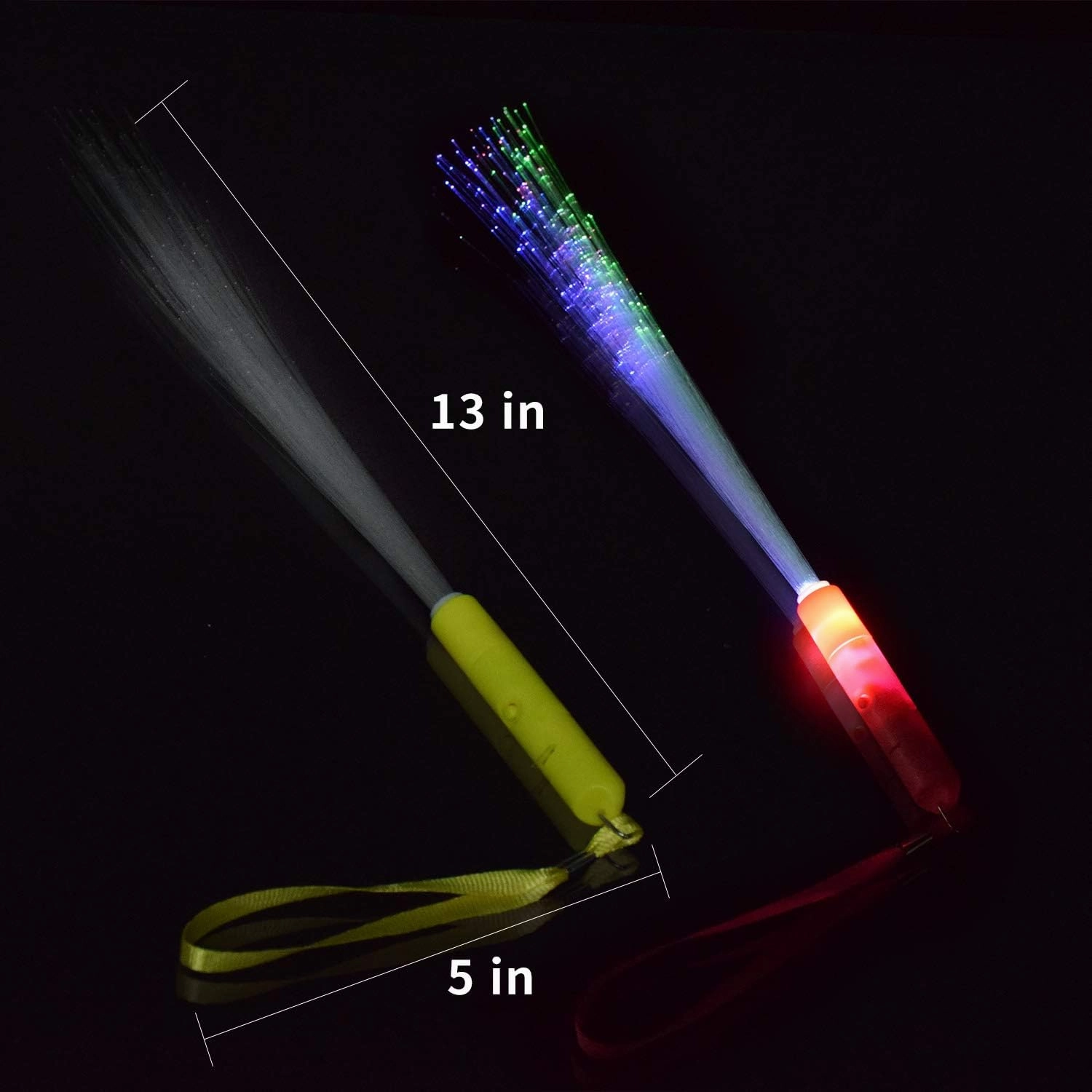 30pcs Glow Sticks Party Supplies, 3 Modes Colorful Flashing LED Light Up Glow Wands Sticks for Party Favors