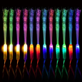 30pcs Glow Sticks Party Supplies, 3 Modes Colorful Flashing LED Light Up Glow Wands Sticks for Party Favors