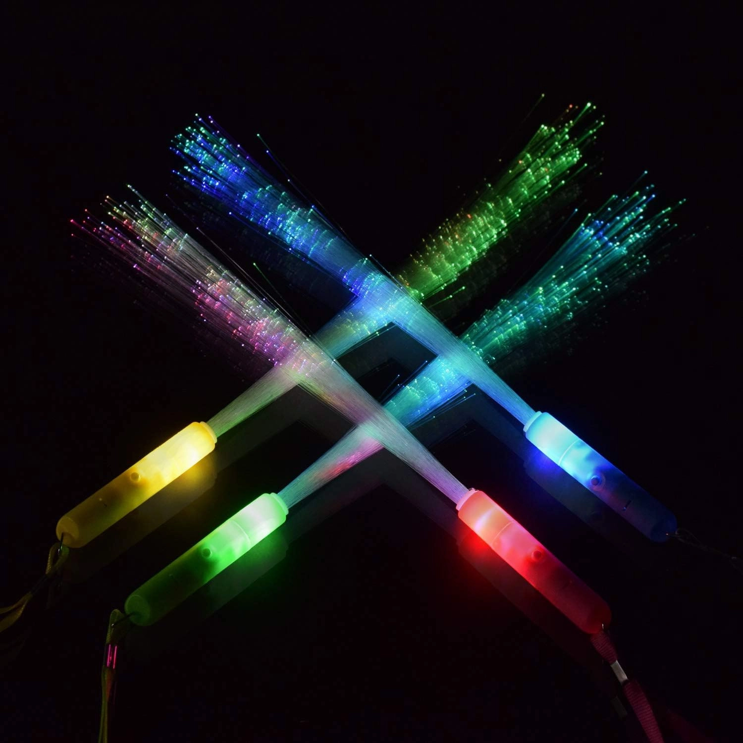 30pcs Glow Sticks Party Supplies, 3 Modes Colorful Flashing LED Light Up Glow Wands Sticks for Party Favors