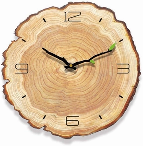 3D DIY Vintage Wooden Clock Cafe Office Home Kitchen Wall Decor Silent Clock Design Art Large Wall Clock Gift， Creative Modern Design， Kitchen/Office/School， Easy to Read/C (B)
