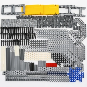 420PCS Technic-Parts Beams-Pins-Set Compatible with Technic Cars Motor Axles-Liftarms-Panel Connector-Frame-Plate(Random Color)