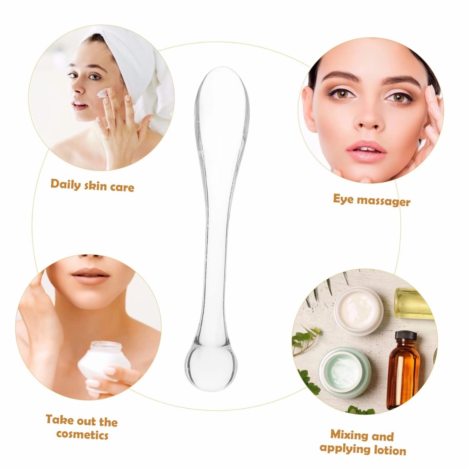 45pcs Facial Mask Spoons Portable Beauty Scoop Spatulas for Skincare and Makeup Compact Cream Tools for Home Salon Use Travel-friendly Cosmetic Accessories