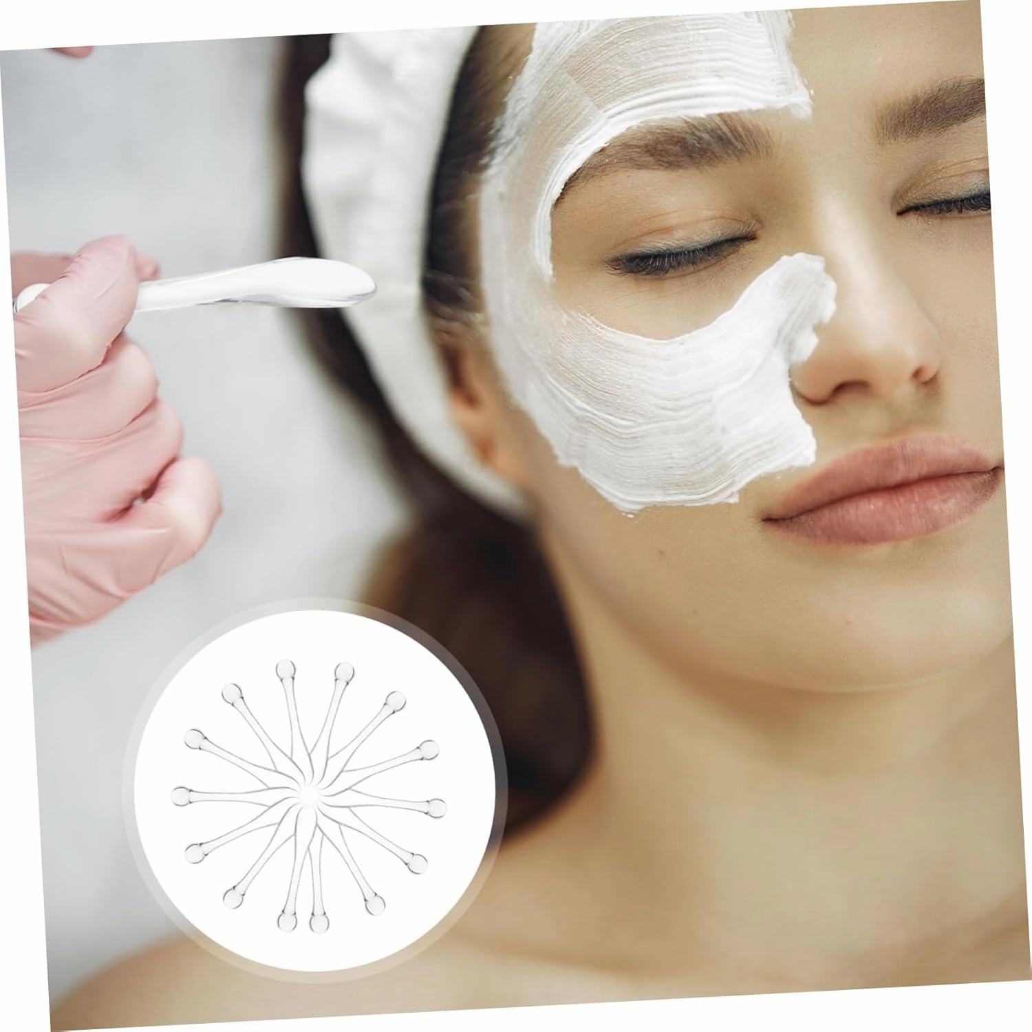 45pcs Facial Mask Spoons Portable Beauty Scoop Spatulas for Skincare and Makeup Compact Cream Tools for Home Salon Use Travel-friendly Cosmetic Accessories