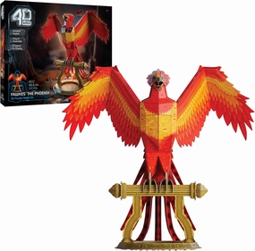 4D Build, Harry Potter Fawkes Phoenix 3D Model Kit with Stand, Harry Potter Collectibles & Desk Décor, Adult Puzzle, Building Toys, 3D Puzzles for Adults & Teens, 172 Pieces, for Ages 12 & Up