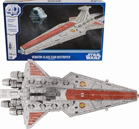 4D Build Star Wars Deluxe Venator-Class Star Destroyer 3D Model Kit, Star Wars Gifts, Star Wars Toys, Star Wars Fans & Collectors, Adults & Teens 12 