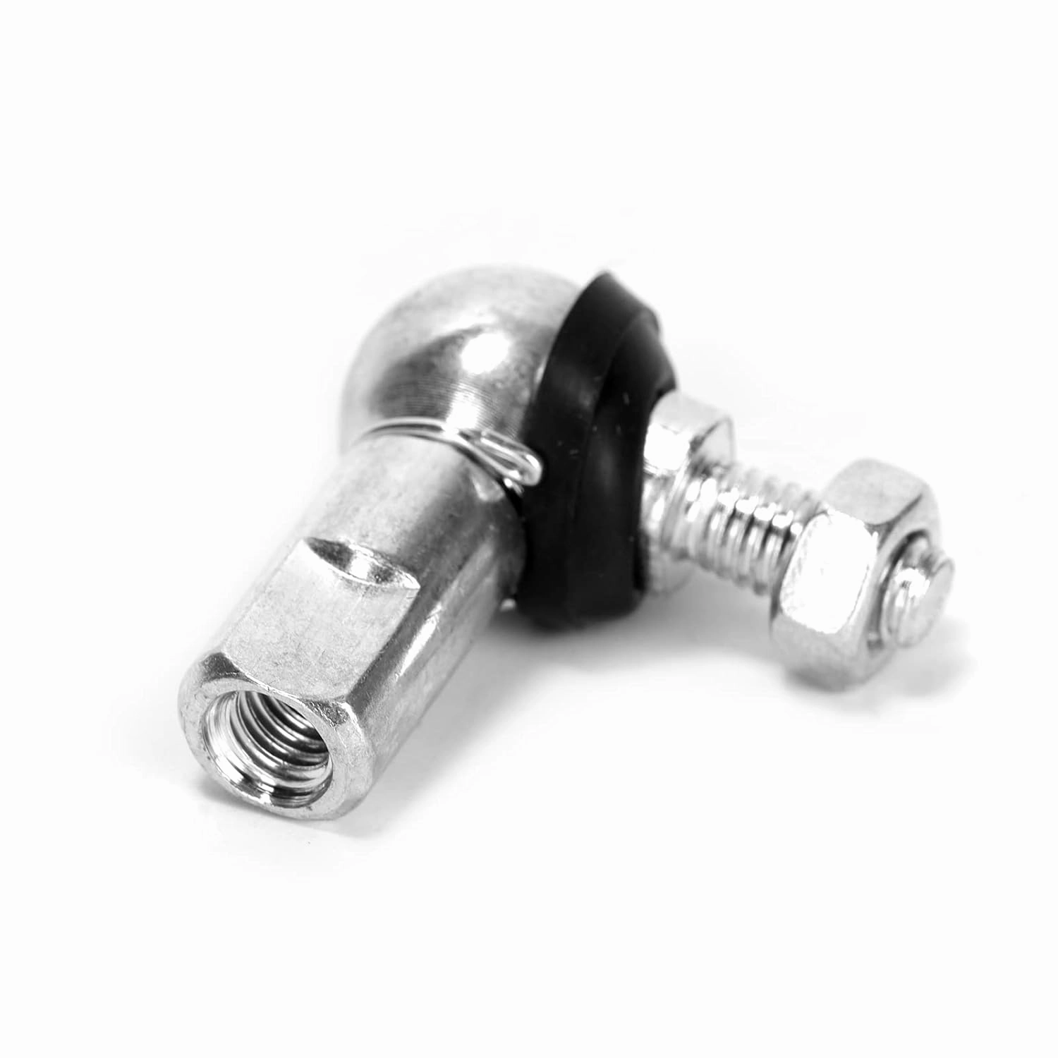 4pcs Rod End Ball Bearing Stud with Dust Plug (M8 x 1.25,Left Rotation) Angle Linkage Ball Joint Replacement for Car (M8, 4pcs-LH)