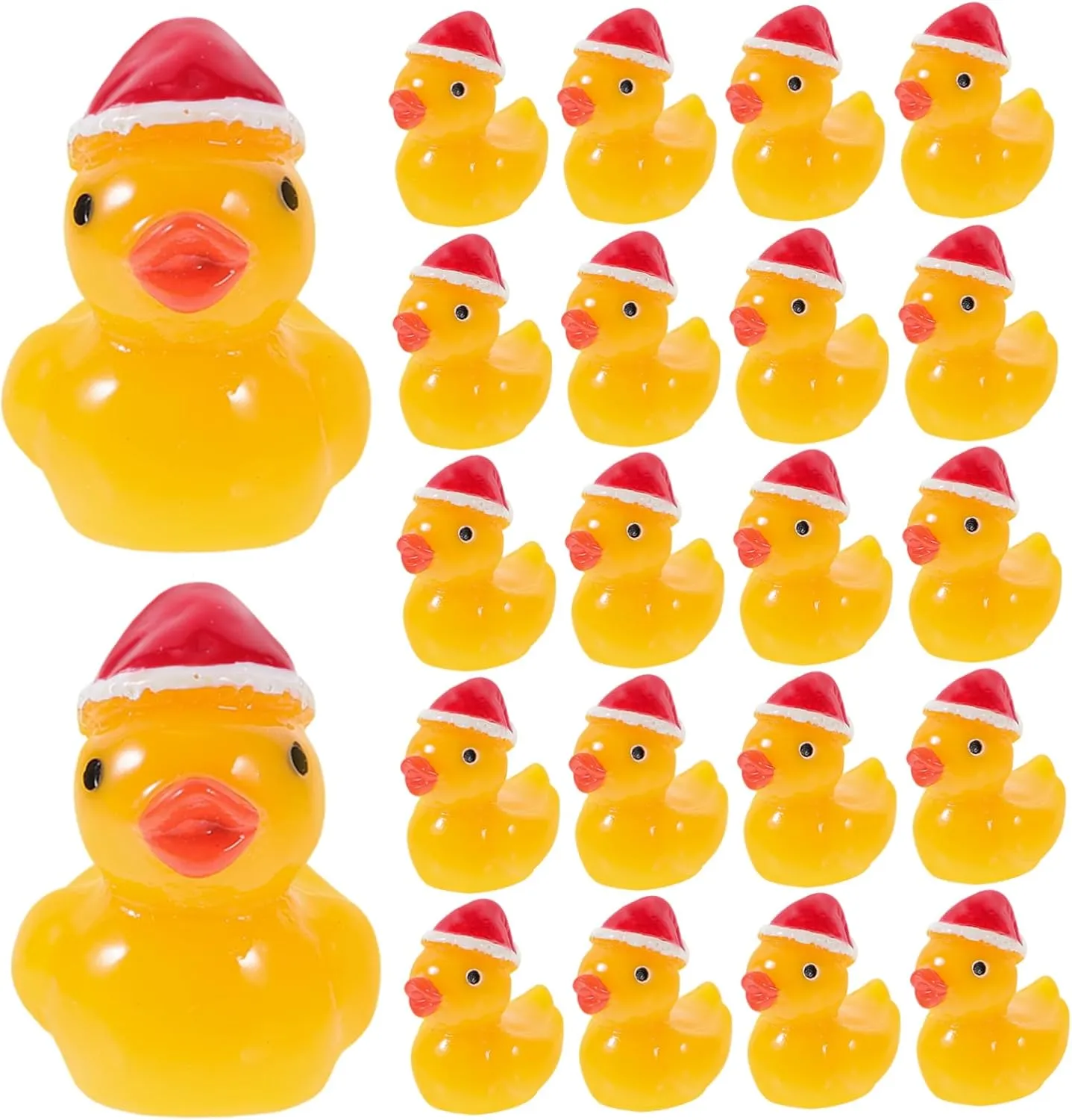 50pcs Resin Duck Figurines Garden Statue Decorations for Home Party Supplies Compact Lightweight Animal Ornaments for Dollhouse Aquarium and Outdoor Decor