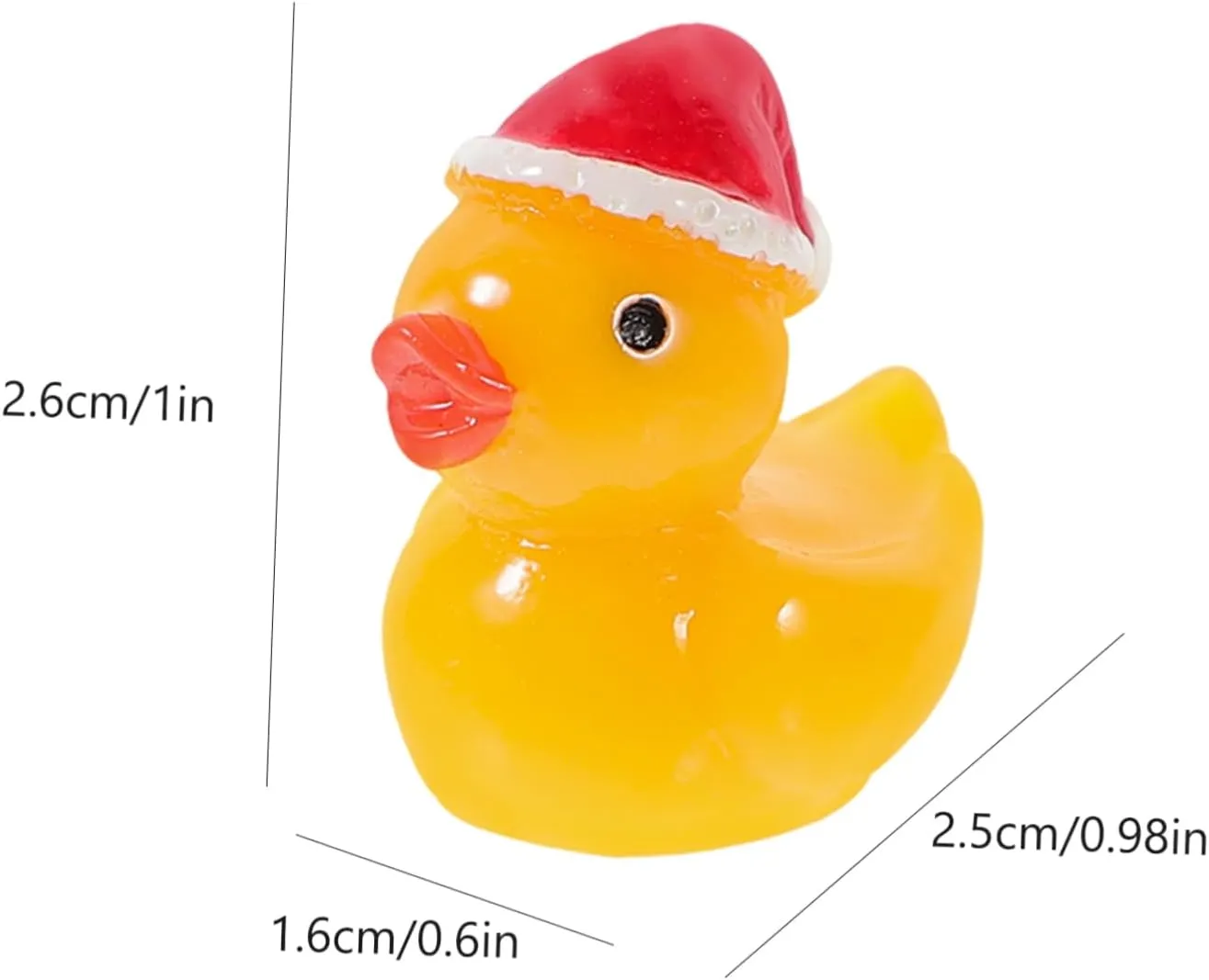 50pcs Resin Duck Figurines Garden Statue Decorations for Home Party Supplies Compact Lightweight Animal Ornaments for Dollhouse Aquarium and Outdoor Decor