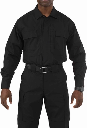 5.11 Tactical Men's Taclite Polyester-Cotton Ripstop Fabric TDU Long Sleeve Shirt, Style 72054