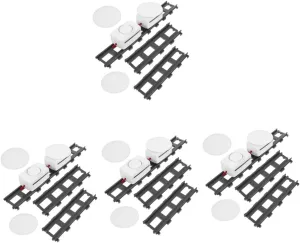 5sets Electric Sushi Holder Train Set Creative Rotating Track Toy for Boys and Girls Party Fun and Imaginative Role-Playing Scenarios Safe Stable Materials for Home Use and