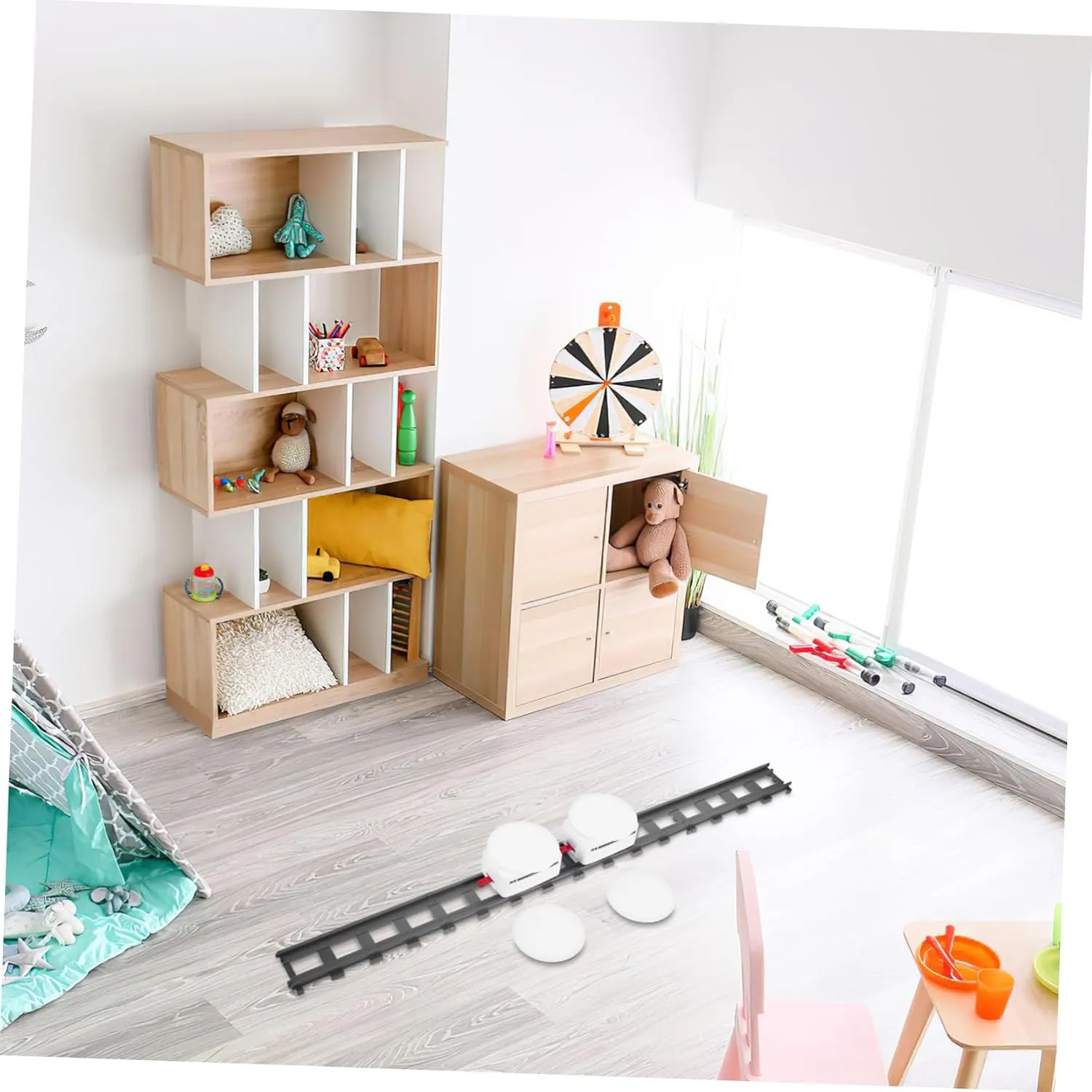 5sets Electric Sushi Holder Train Set Creative Rotating Track Toy for Boys and Girls Party Fun and Imaginative Role-Playing Scenarios Safe Stable Materials for Home Use and
