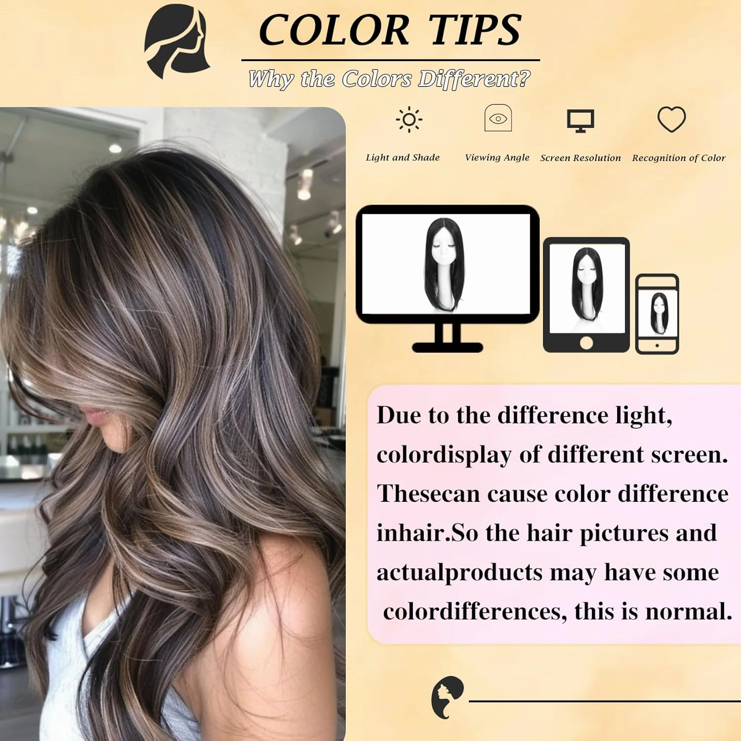 6''×5.5'' large Hair Toppers for Women with Thinning Hair Straight Hair Topper with Bangs lace Hairpiece Synthetic Wig (Dark Brown & Medium Brown Base with Light Golden Blonde Highlights)