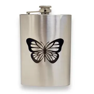 8oz Monarch Butterfly Stainless flask