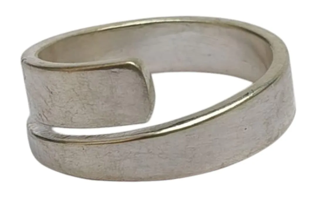 925 Sterling Silver Adjustable Boho Ring foe women with Chunky Twisted Texture|Handmade Thumb Jewelry Gift for Her With Storage Bag Silver Mother's Day Gift BY RSGEMSANDJEWELLERY (5)