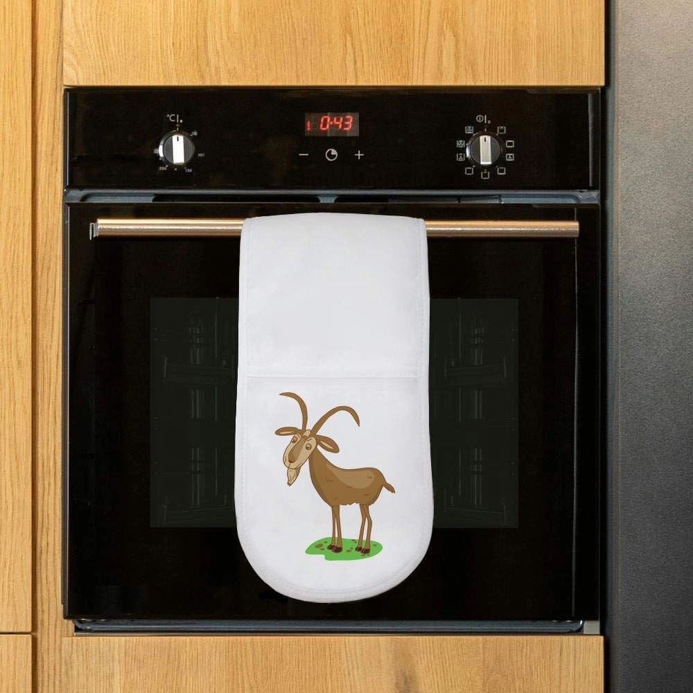 'Grumpy Billy Goat' Double Oven Glove/Mitt (OG00040493)
