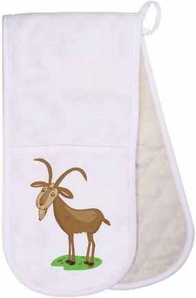 'Grumpy Billy Goat' Double Oven Glove/Mitt (OG00040493)