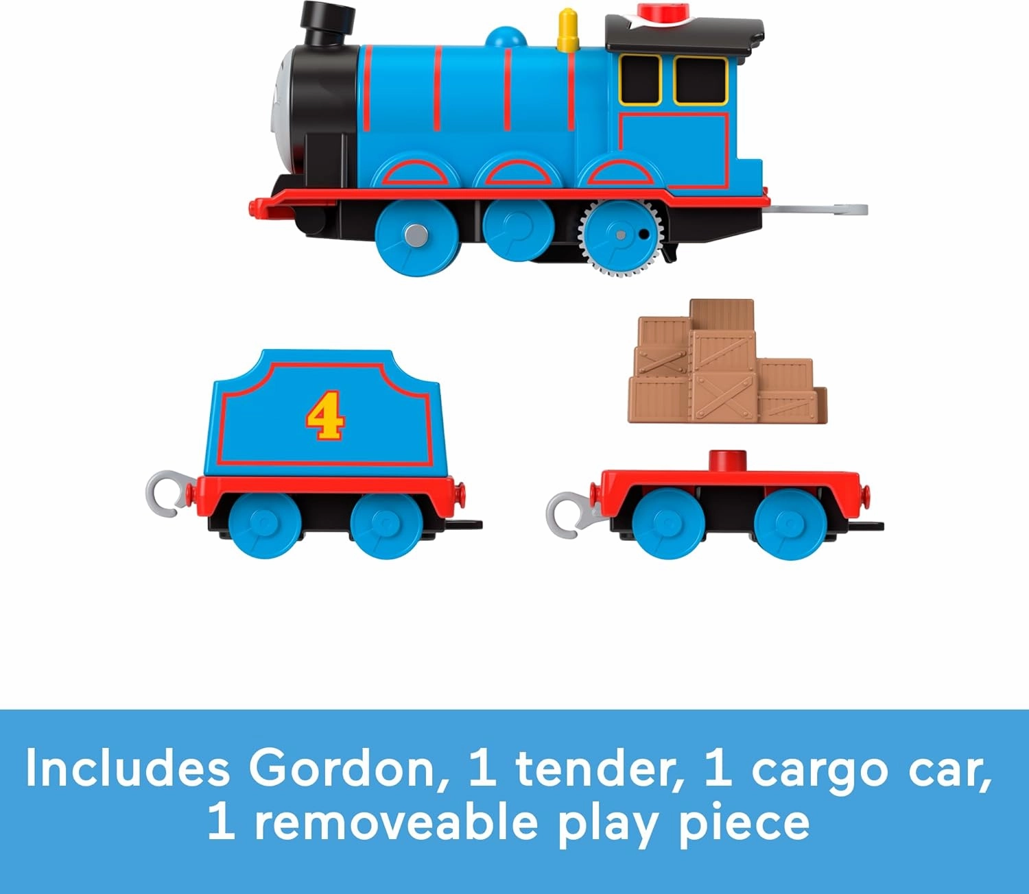 ​Thomas & Friends Motorized Toy Train Talking Gordon Battery-Powered Engine with Sounds & Phrases for Pretend Play Preschool Kids Ages 3  Years