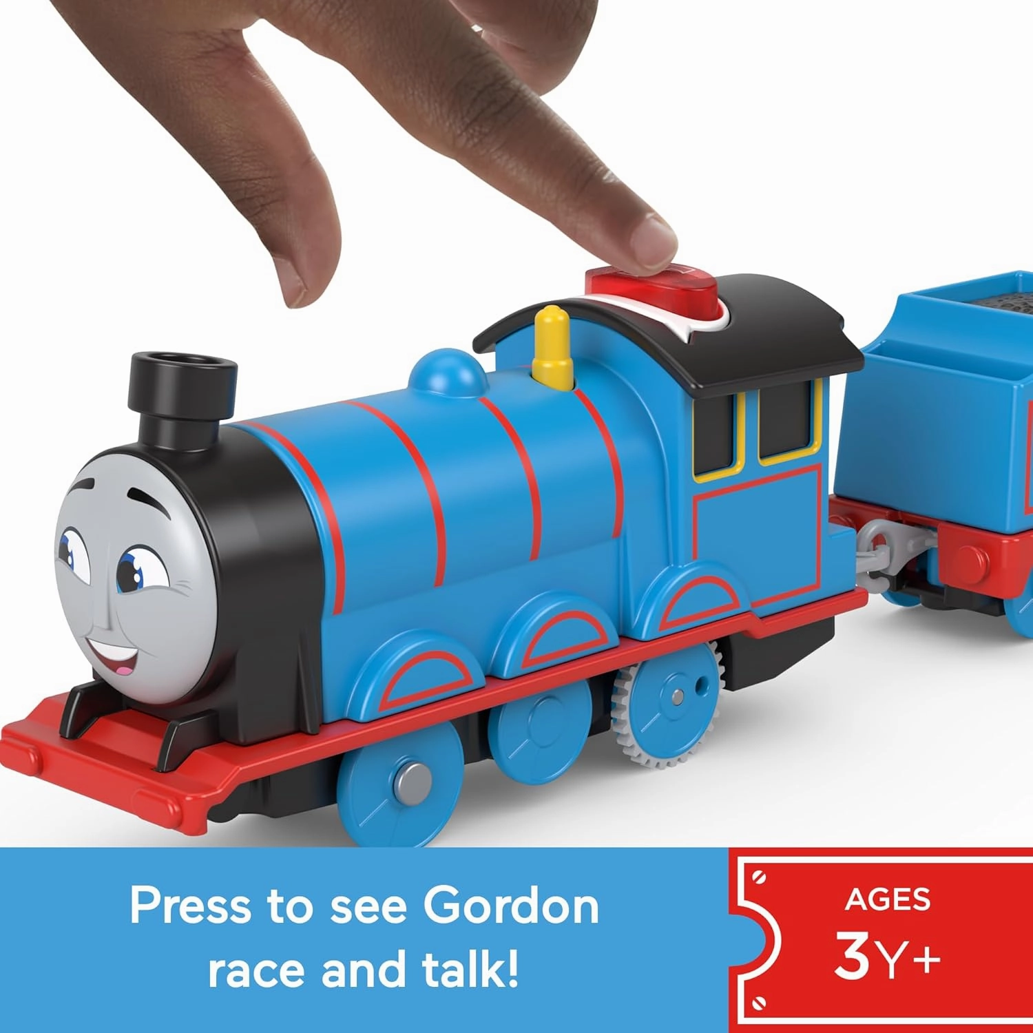 ​Thomas & Friends Motorized Toy Train Talking Gordon Battery-Powered Engine with Sounds & Phrases for Pretend Play Preschool Kids Ages 3  Years