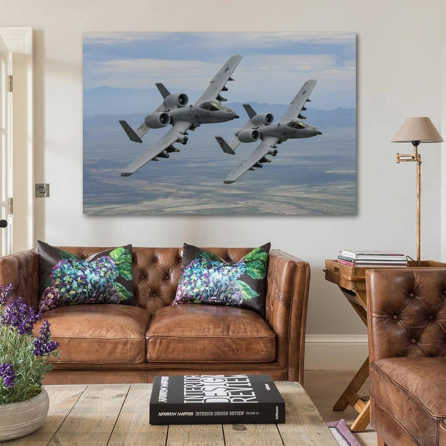 A-10 Thunderbolt II Warthog Aircraft World War II Military Poster U.S. Air Force Aircraft Picture Living Room Aircraft Cool Wall Decoration Men's Office Aviation Aircraft Large Wall Art Creative Gifts