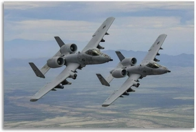 A-10 Thunderbolt II Warthog Aircraft World War II Military Poster U.S. Air Force Aircraft Picture Living Room Aircraft Cool Wall Decoration Men's Office Aviation Aircraft Large Wall Art Creative Gifts
