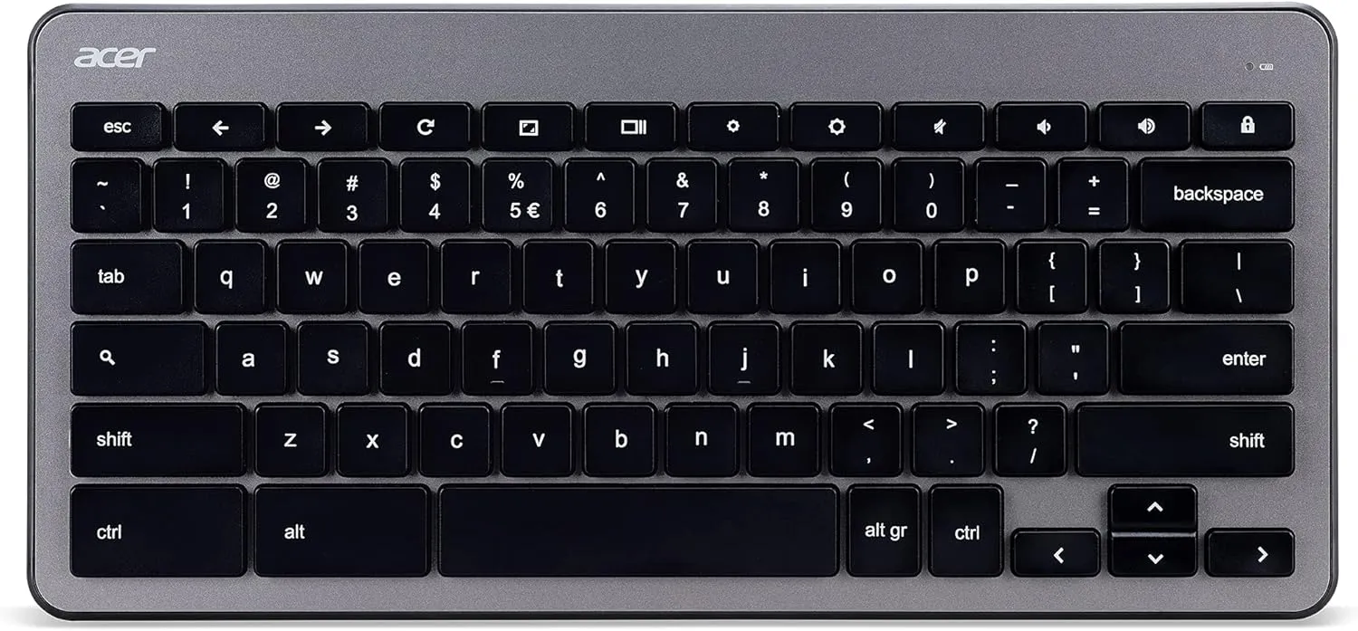 Acer Wireless Keyboard & Mouse Bundle: Includes RF Wireless Optical Mouse, RF Wireless Keyboard and USB Receiver, (Pack of 1)