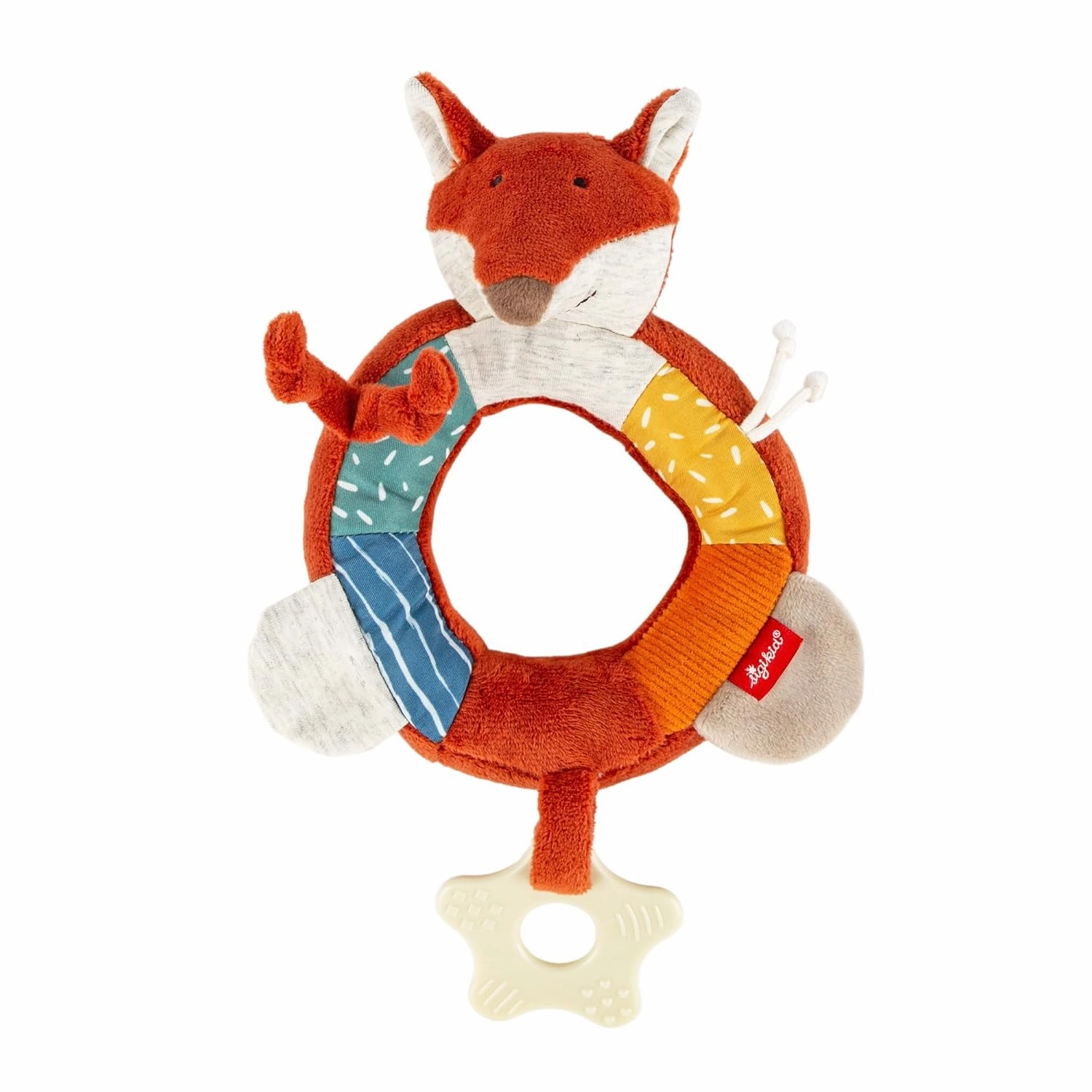 Active Toy for Babies with Fox Shape, Red/Multicolor (43224)