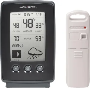 AcuRite Digital Weather Forecaster Bundle with Rain Gauge (00829) and Accessories