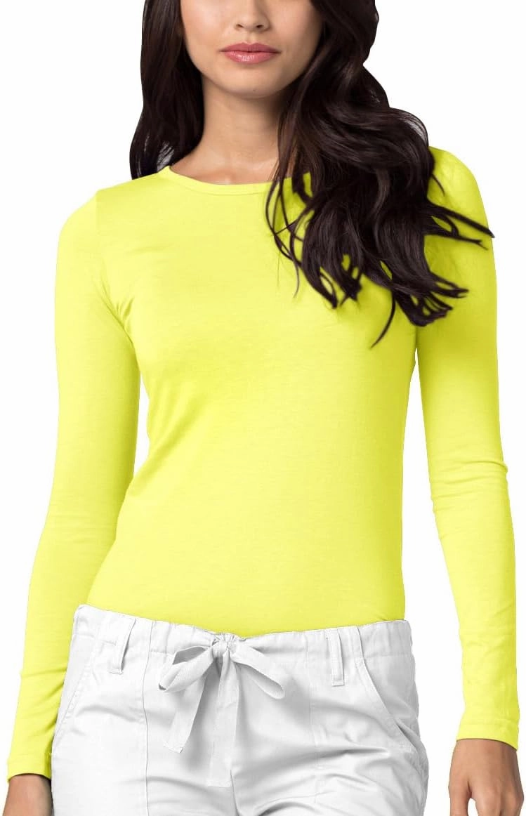 Adar Underscrubs for Women - Long Sleeve Underscrub Comfort Tee