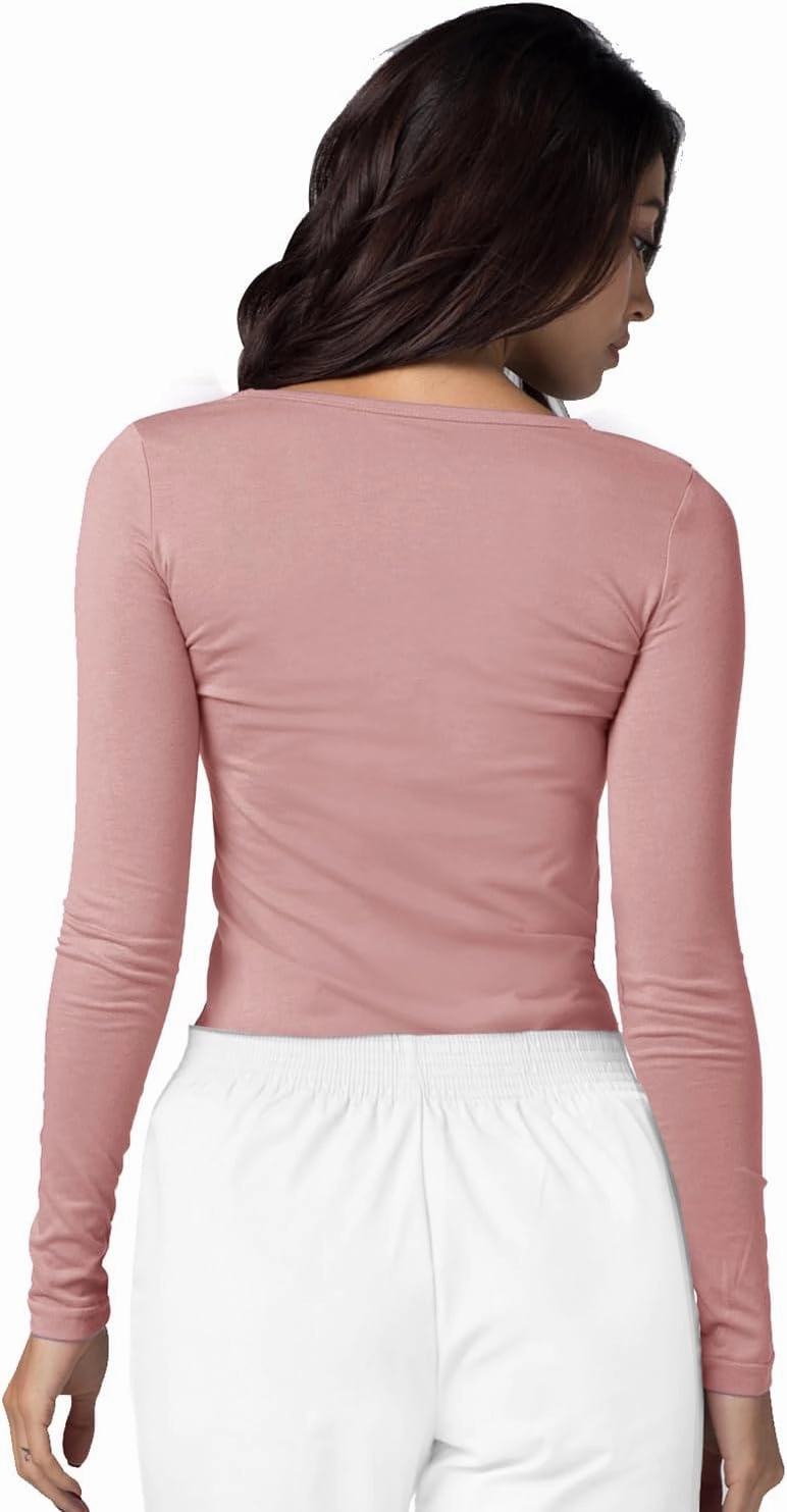 Adar Underscrubs for Women - Long Sleeve Underscrub Comfort Tee