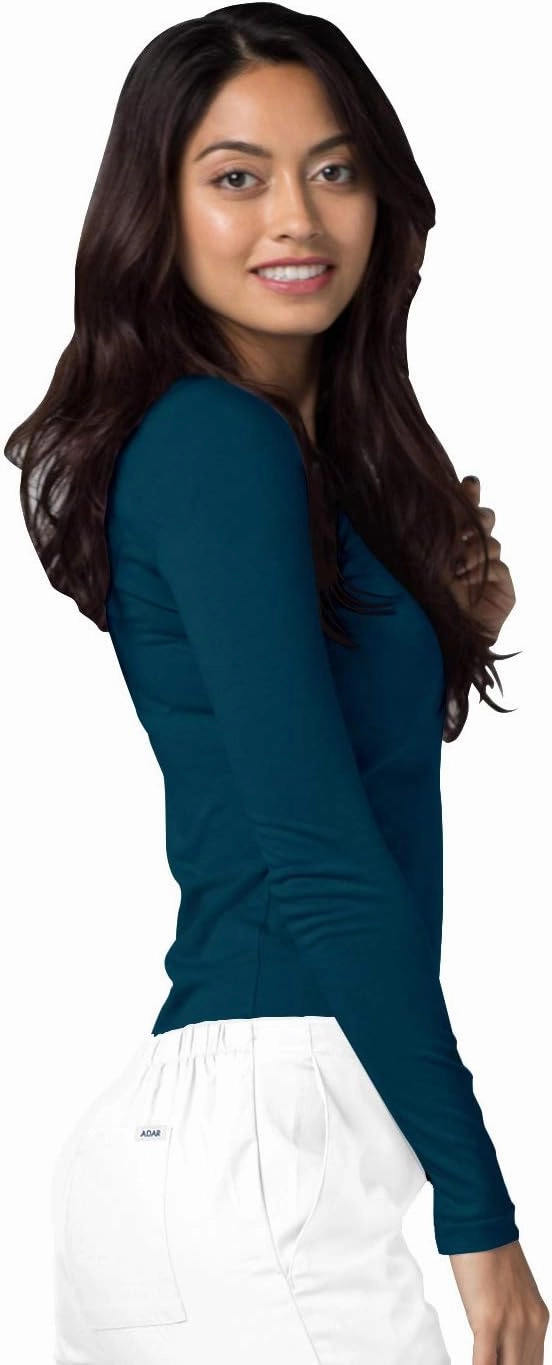 Adar Underscrubs for Women - Long Sleeve Underscrub Comfort Tee